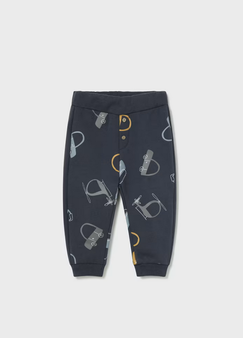 2541 Baby & Toddler Printed Knit Pants - Petroleum