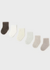 9758 Baby & Toddler 6-Piece Sock Set - Neutrals