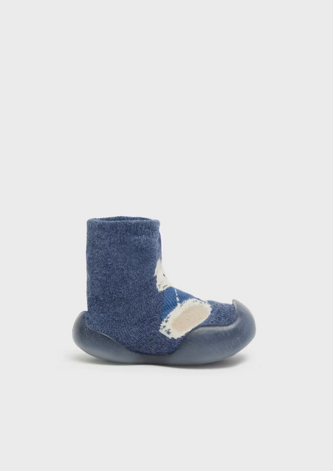 9781 Baby & Toddler Bear Sock Shoes - Ocean