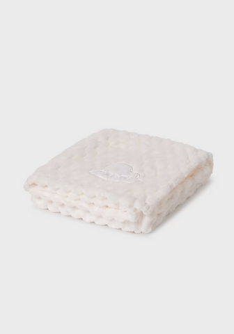 9491 Mayoral Cloud Plush Blanket, Off-White