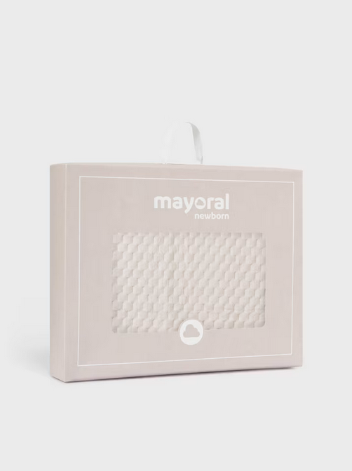 9491 Mayoral Cloud Plush Blanket, Off-White