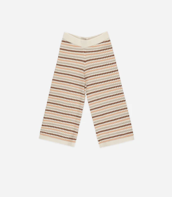 Rylee + Cru Wide Leg Lounge Pant - Honeycomb Stripe