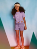 6218 Mayoral Girls Short Twill Cargo Shorts - Lilac