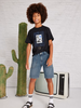 6204 Mayoral Tween/Teen Boys Denim Bermuda Shorts - Medium Wash