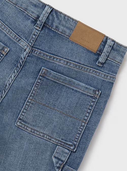 6204 Mayoral Tween/Teen Boys Denim Bermuda Shorts - Medium Wash