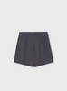 6972 Mayoral Girls Linen Skort - Coal