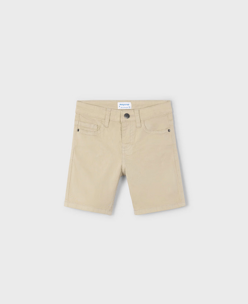 204 Mini Boys Basic 5-Pocket Twill Shorts - Almond