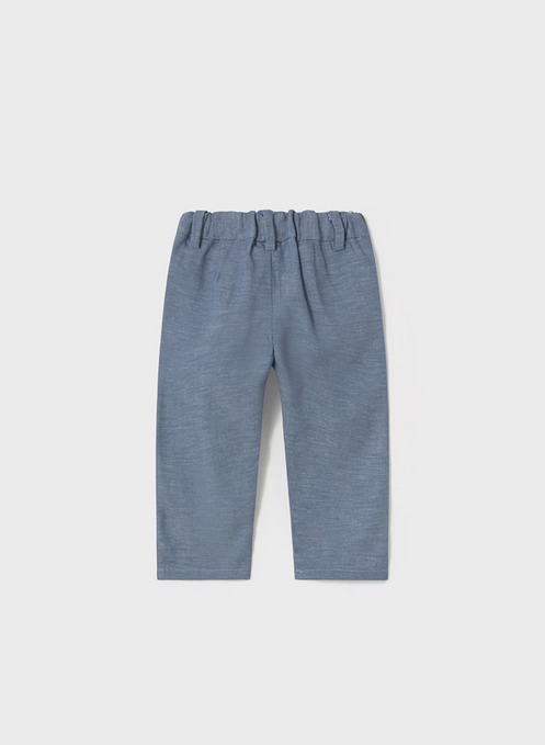 1576 Baby & Toddler Dressy Linen Pants - Blue
