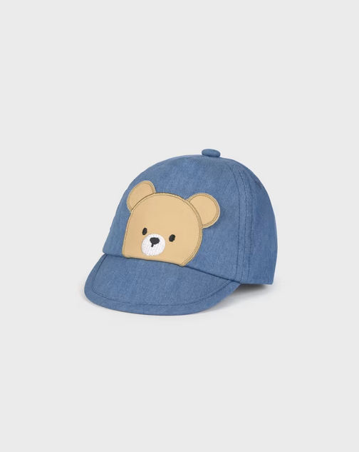 9885 Mayoral UNISEX Soft Denim Hat - Teddy Bear