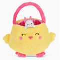 Plush Easter Basket - Large, Plush Yellow Chick