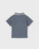 190 Mayoral Infant/Toddler Boy Eco-Cotton S/S Essential Polo Shirt - Star Chalky Blue