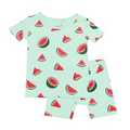 Kyte Bamboo UNISEX Short Sleeve Pajamas - Watermelon