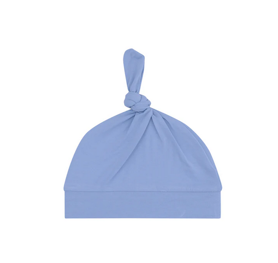 Angel Dear Bamboo Knotted Beanie Hat - SOLID Country Blue