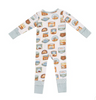 Angel Dear Bamboo L/S 2 Way Zipper Convertible Romper - UNISEX National Parks Patches