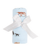 Angel Dear Bamboo Swaddle Blanket - Cow Families Blue