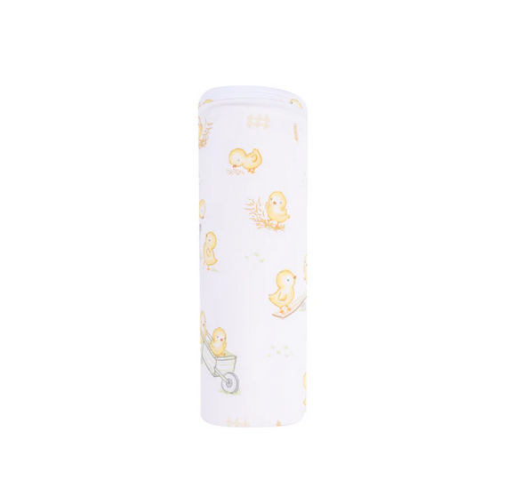 Angel Dear Bamboo 2 Ply Burp Cloth with Binding - UNISEX Baby Chicks Yellow