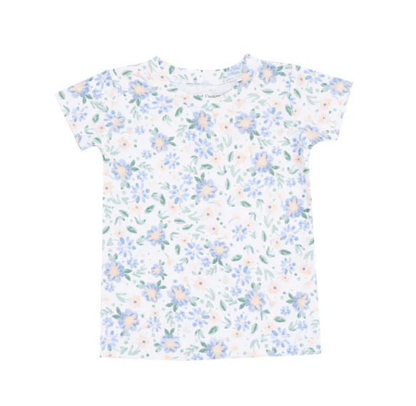 Angel Dear Bamboo S/S PJ Lounge Set - Baby Veronica Blue Floral