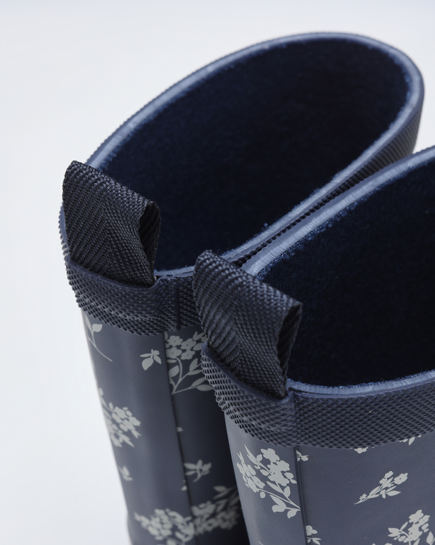 Rylee + Cru Mini Girls Rain Boot Blue Floral