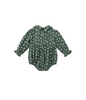 Rylee + Cru L/S Baby Bubble Romper - Cora Forest Green Floral
