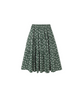 Rylee + Cru Mini Girls Sabrina Tiered Midi Skirt - Forest Green Ditsy Floral