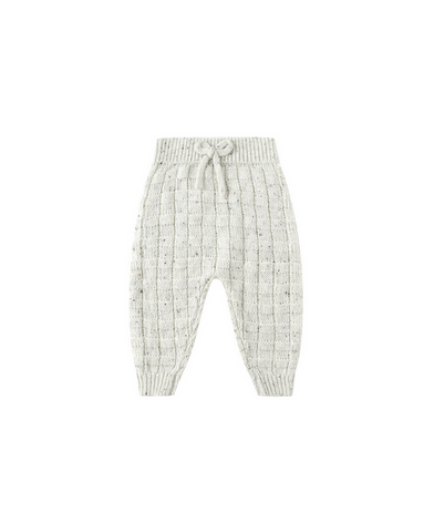 Rylee + Cru UNISEX Knit Gable Lounge Pant - Oatmeal Speckle