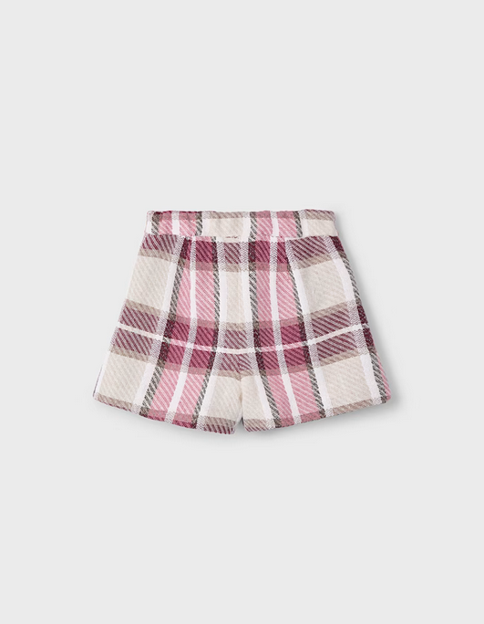 4225 Mini Girls Plaid Skort - Cherry Red