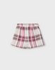 4225 Mini Girls Plaid Skort - Cherry Red