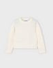 4307 Mini Girls Plush Fuzzy Sweater - Natural White