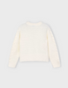 4307 Mini Girls Plush Fuzzy Sweater - Natural White