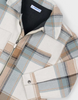 4414 Mini Boys L/S Plaid Shacket - Caramel