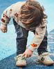 2505 Toddler Boy Soft Denim Cargo Pants - Dark Blue Black Wash
