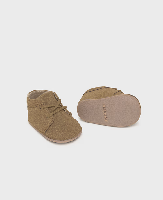 9948 Baby Boy Ultrasuede Driving Boots - Camel