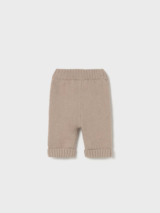 2579 Baby UNISEX Kangaroo Pocket Knit Soft Plush Pants - Dune Sand