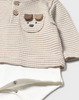2728 Baby/Toddler Striped TShirt Bodysuit - 3D Puppy Pocket Brown Cookie