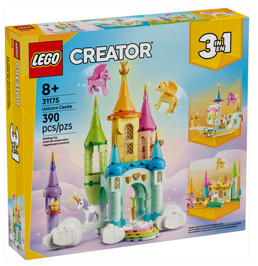 LEGO 31175 Creator 3-in-1 Unicorn Castle, 390pcs, 8Y+