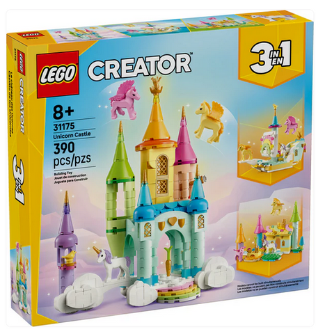 LEGO 31175 Creator 3-in-1 Unicorn Castle, 390pcs, 8Y+