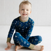 UC Davis and Gunrock UNISEX Bamboo L/S 2PC PJ Set - Blue/Gold