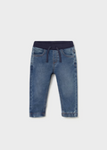 2543 Toddler Boy Soft Denim Jogger Pants - Medium Denim