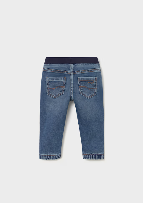 2543 Toddler Boy Soft Denim Jogger Pants - Medium Denim