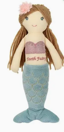 Tooth Fairy Pocket Plush Toy - Sea Life, Aqua Mermaid