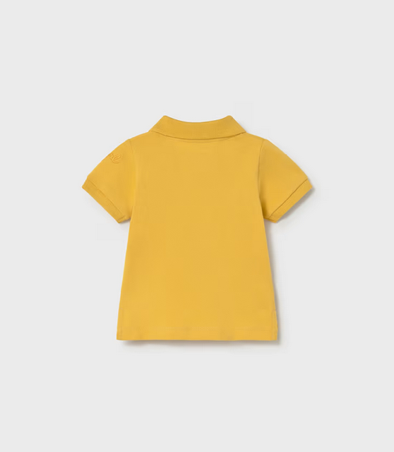 1102 Mayoral Baby Boy Eco-Cotton S/S Polo -Savannah Yellow