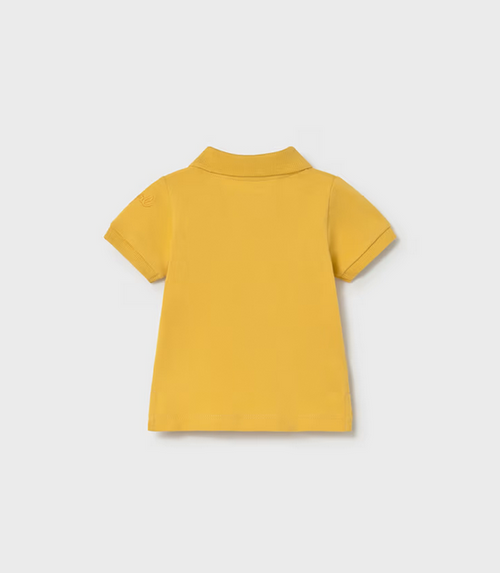 1102 Mayoral Baby Boy Eco-Cotton S/S Polo -Savannah Yellow