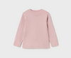 Mockneck Knit Crewneck Sweater - Lt Rose Pink - Front
