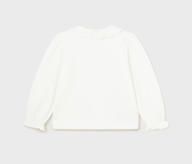 L/S 3D Ballerina Shirt - Natural & Blue - Back