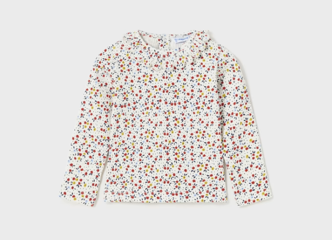 L/S Micro Floral Shirt - Front