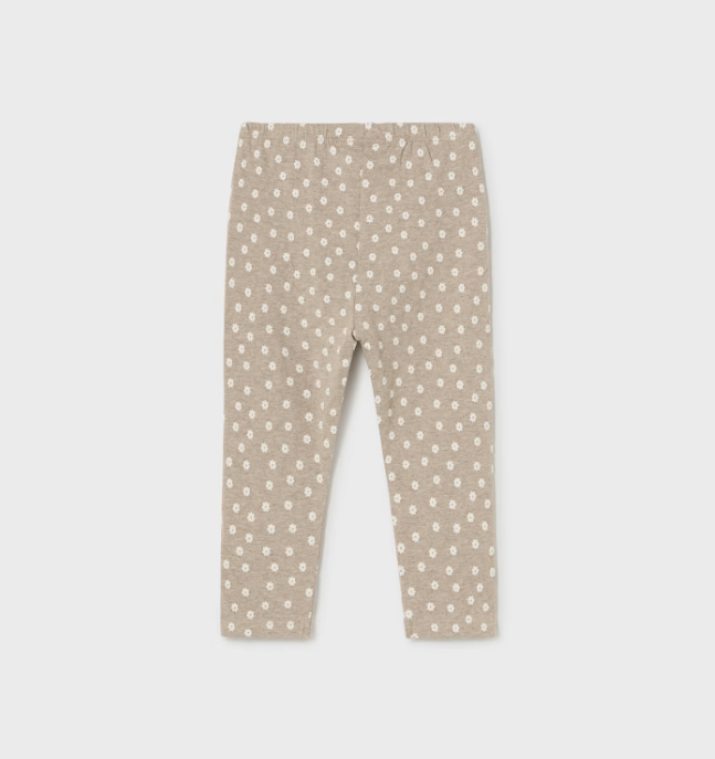Eco Cotton 2 Pc Legging Set, Hazelnut/Grey - Hazelnut