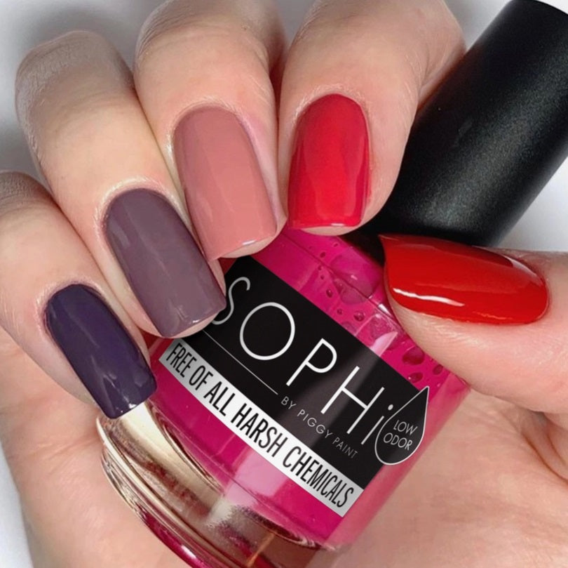 Sophi Vegan Non-Toxic Nail Polish - Feetured Attraction Matte Grey-Purple