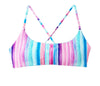 striped reversible bralette swim top, 