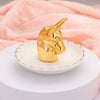 Unicorn Ring Holder Jewelry Dish - Ceramic and Gold gift