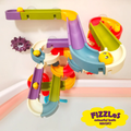 Water Toys, 34 Piece FiZZLeS Build a Bath Slide with Mini Ducks